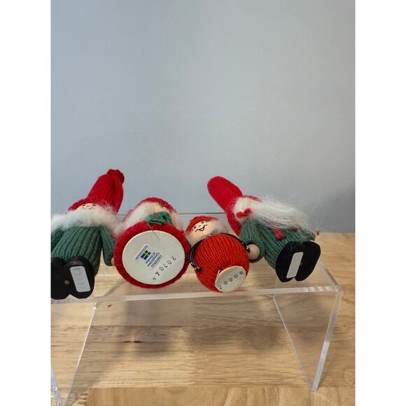Lot of 4 Ljungstroms Of Sweden Tomte Wooden Figures Happy Characters JL - Picture 7 of 10